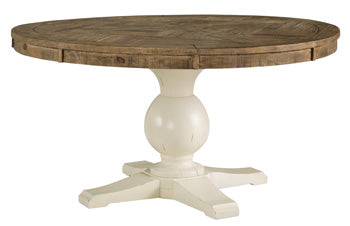 Grindleburg D754-50T Light Brown Round Dining Room Table Top