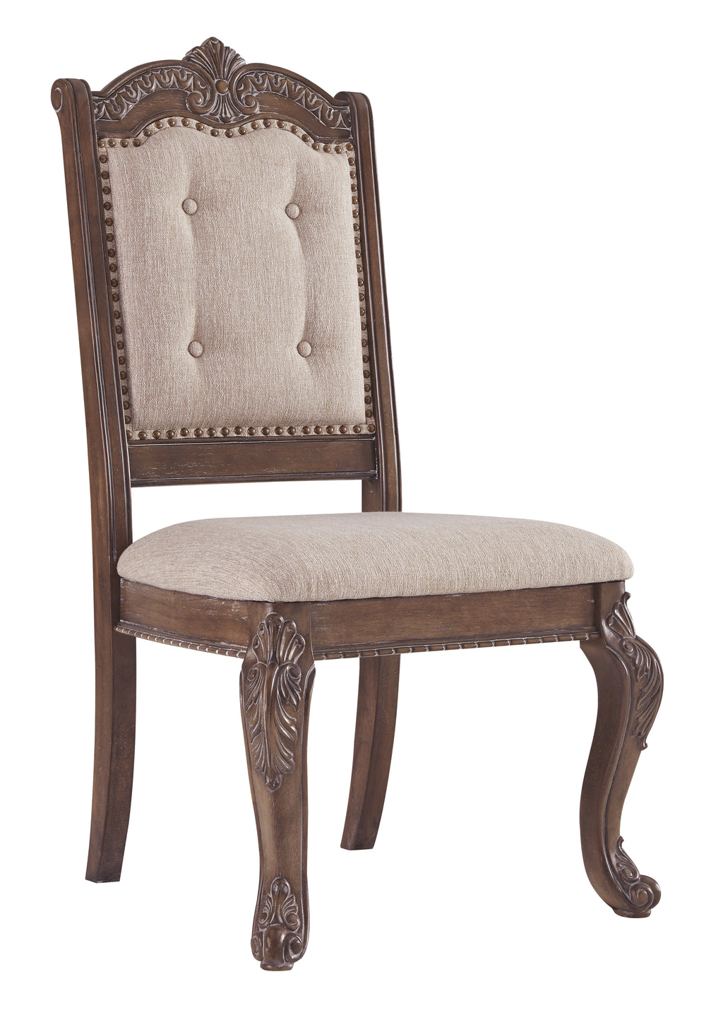 Charmond D803-01 Brown Dining UPH Side Chair 2CN