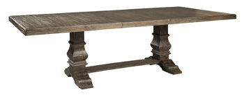 Wyndahl D813-55B Rustic Brown RECT DRM Extension Table Base