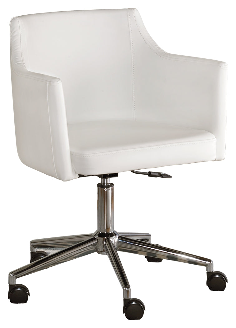Baraga H410-01A White Home Office Swivel Desk Chair