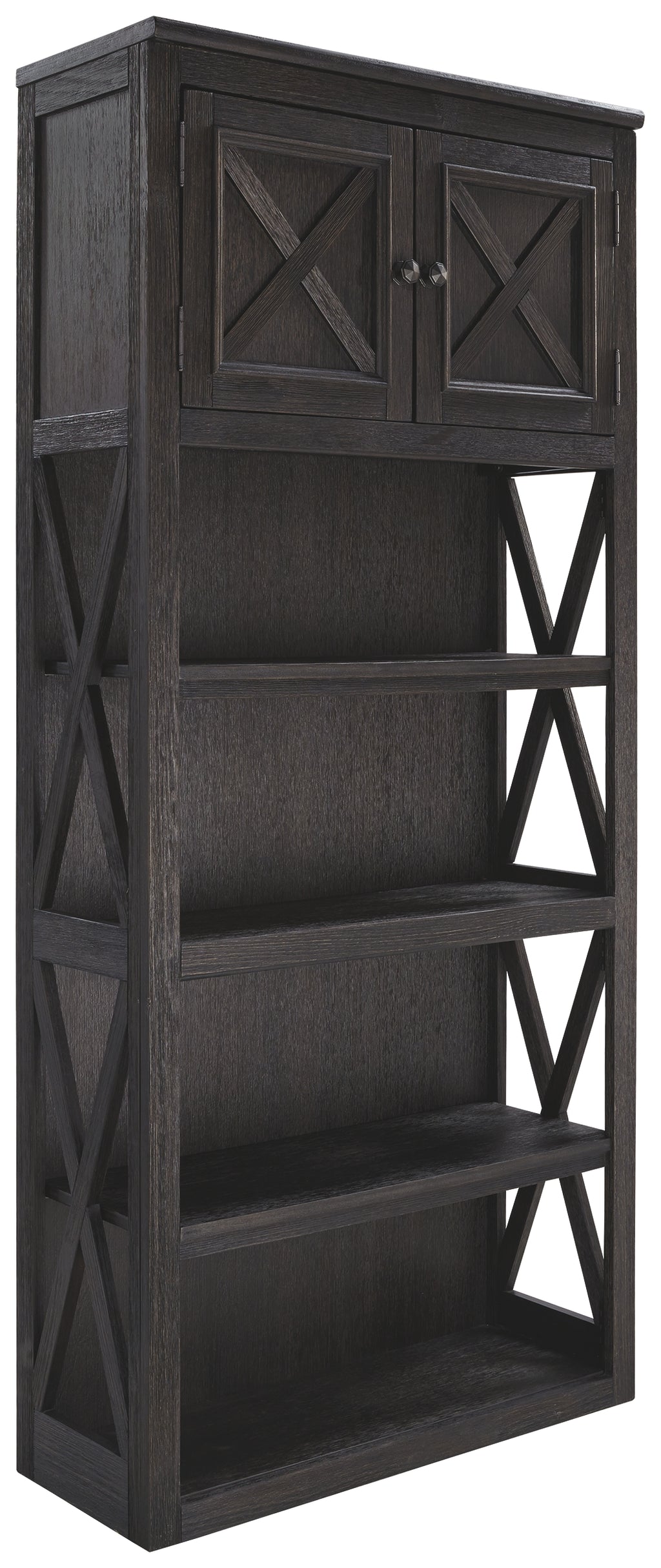 Tyler Creek H736-17 Grayish BrownBlack Large Bookcase
