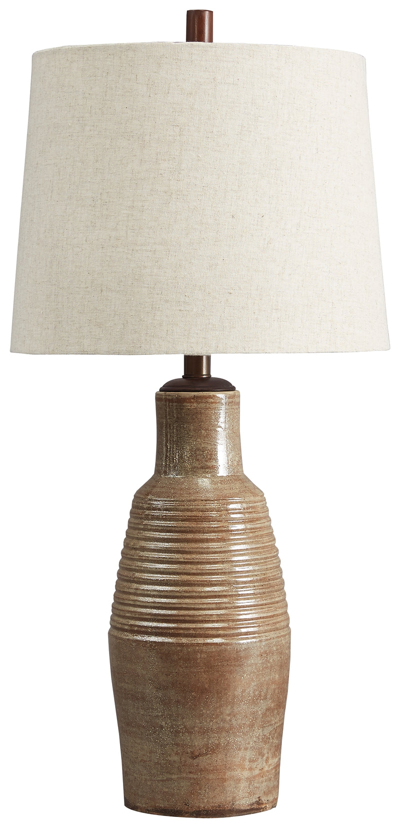Calixto L100704 Taupe Terracotta Table Lamp 1CN