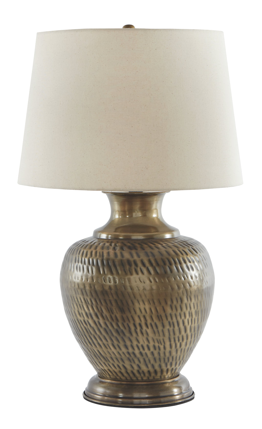 Eviana L207384 Antique Brass Finish Metal Table Lamp 1CN