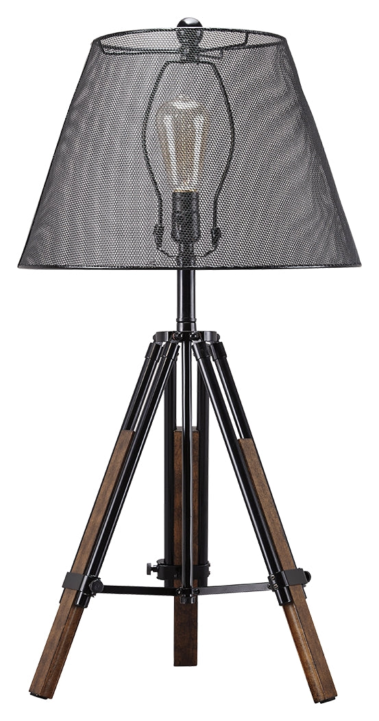 Leolyn L207994 BlackBrown Metal Table Lamp 1CN
