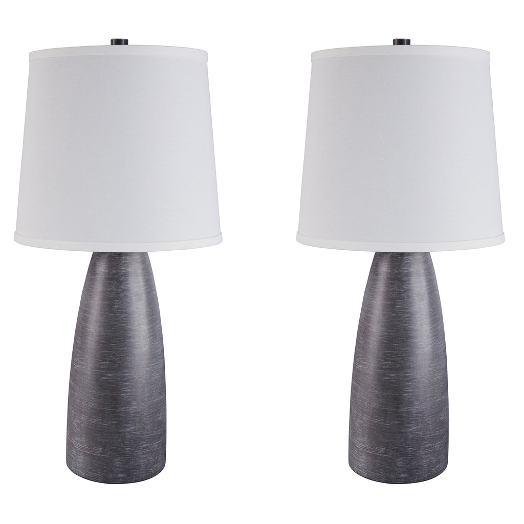 Shavontae L243004 Gray Poly Table Lamp 2CN