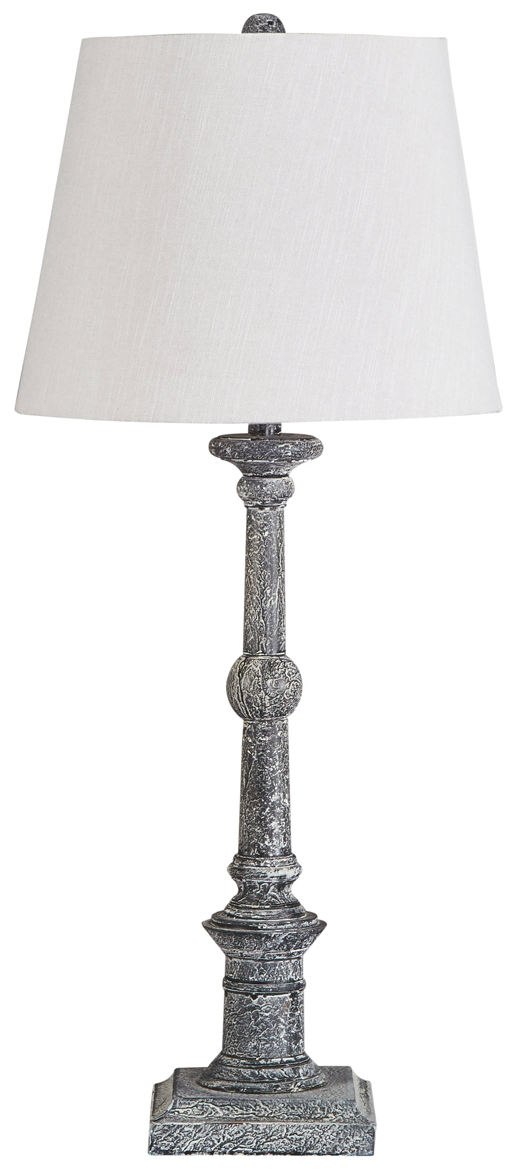 Zimba L328604 Antique Gray Wood Table Lamp 2CN