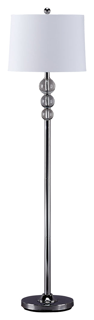 Joaquin L428081 ClearChrome Finish Crystal Floor Lamp 1CN