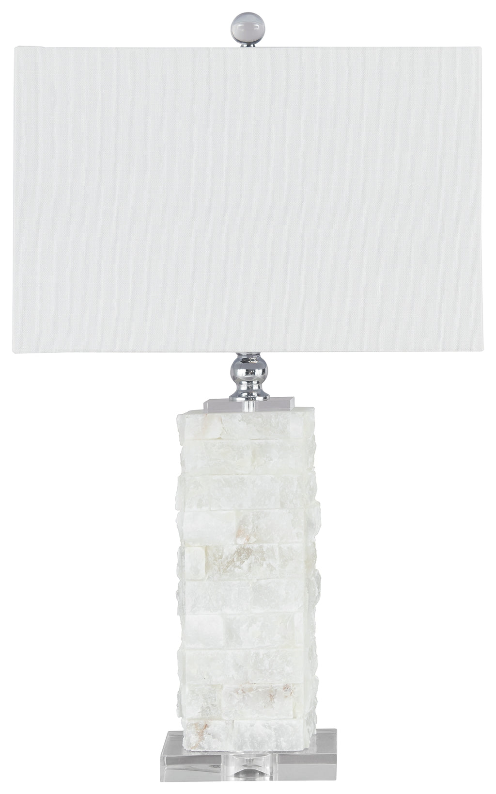 Malise L429014 White Alabaster Table Lamp 1CN