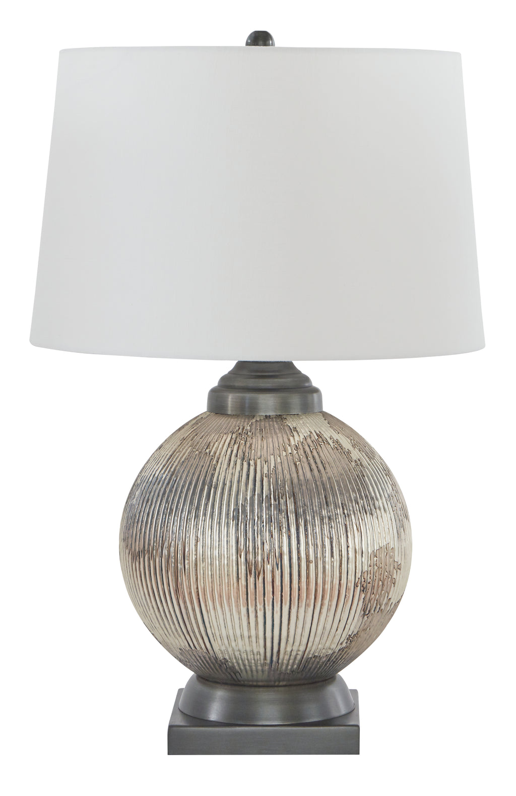 Cailan L430614 SilverBronze Finish Glass Table Lamp 1CN