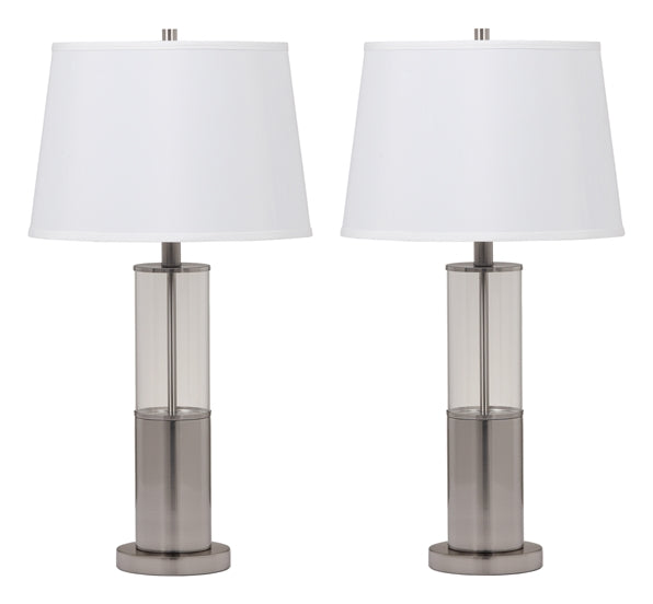 Norma L431354 Silver Finish Metal Table Lamp 2CN