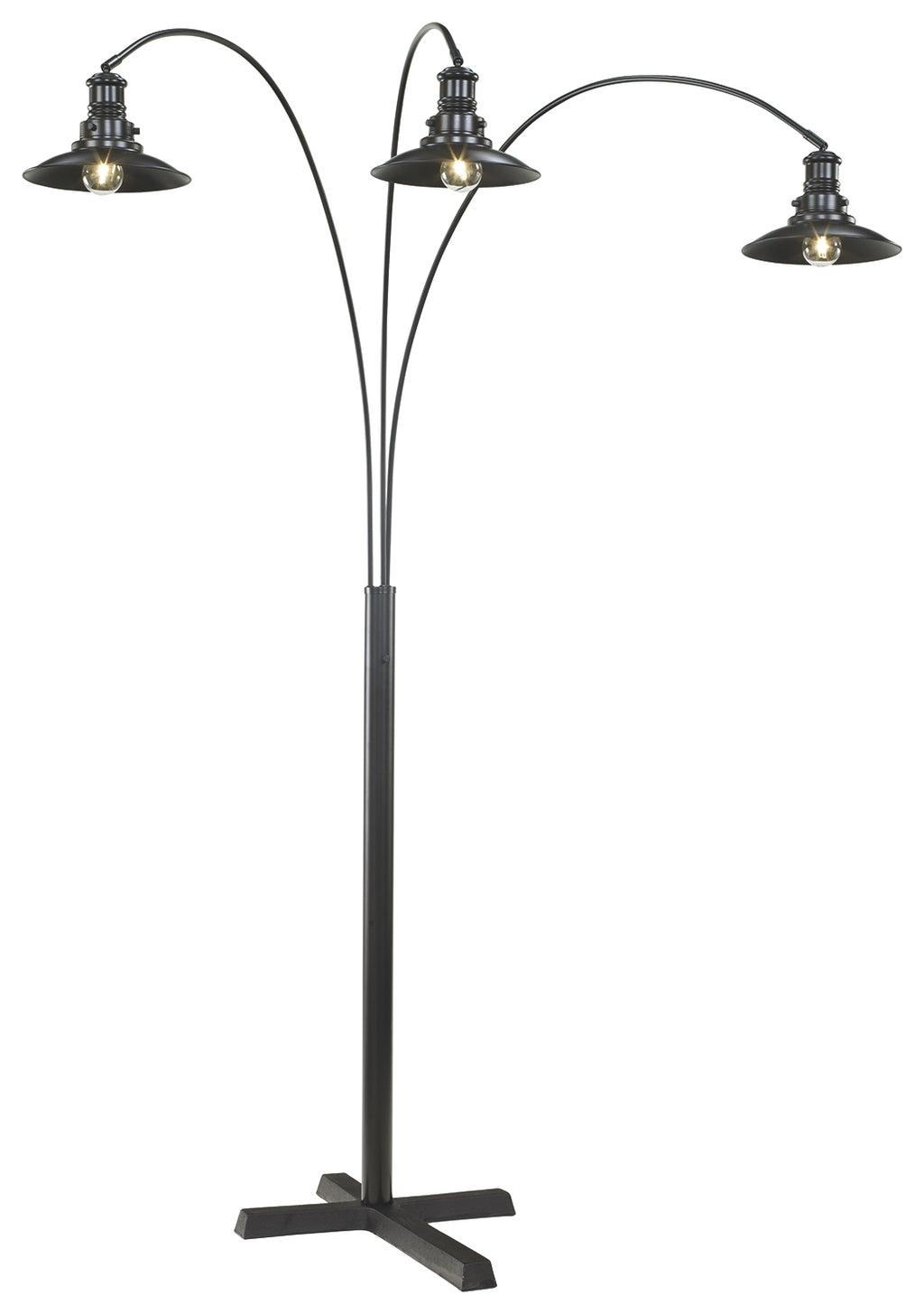 Sheriel L725059 Black Metal Arc Lamp 1CN