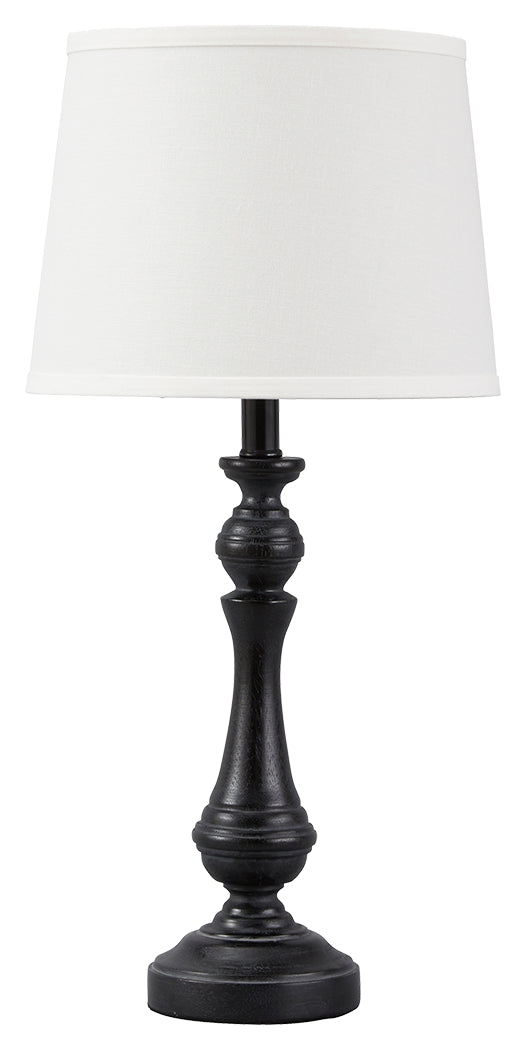 Kian L857564 BlackWhite Poly Table Lamp 1CN