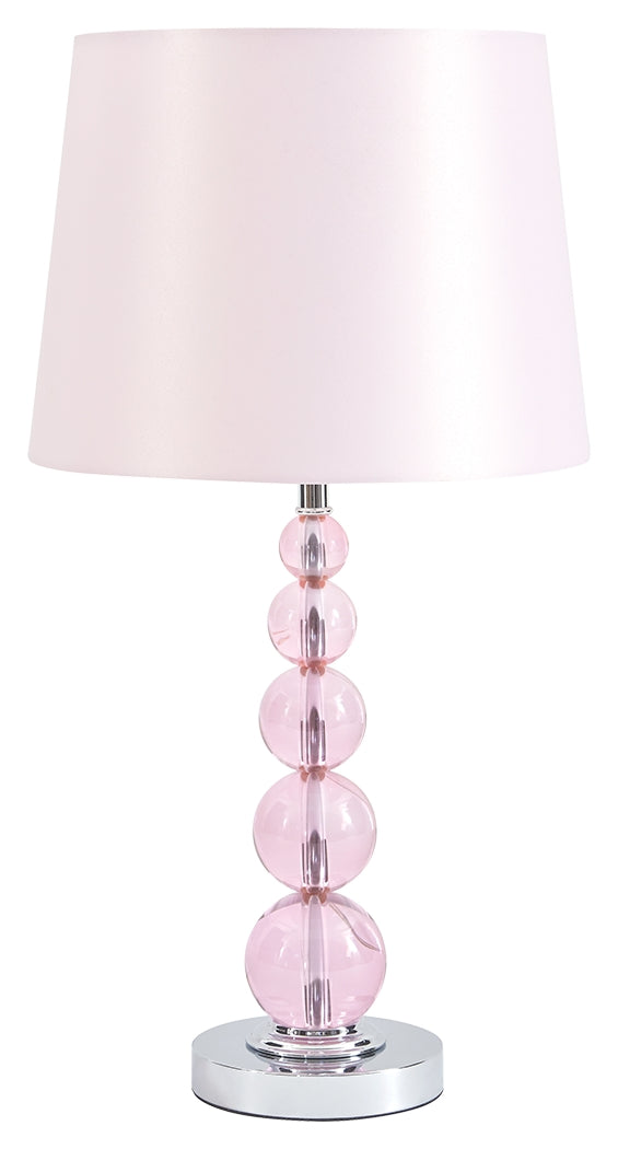Letty L857664 Pink Crystal Table Lamp 1CN