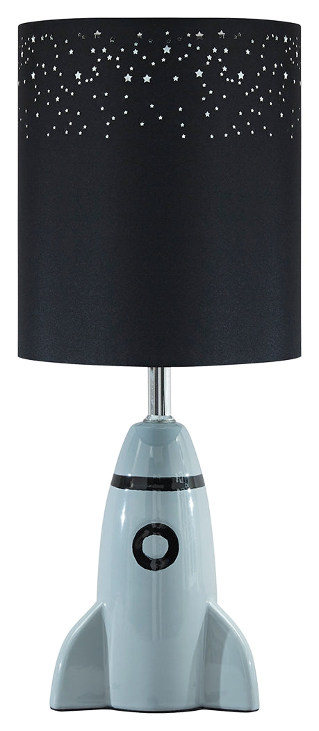 Cale L857674 GrayBlack Ceramic Table Lamp 1CN