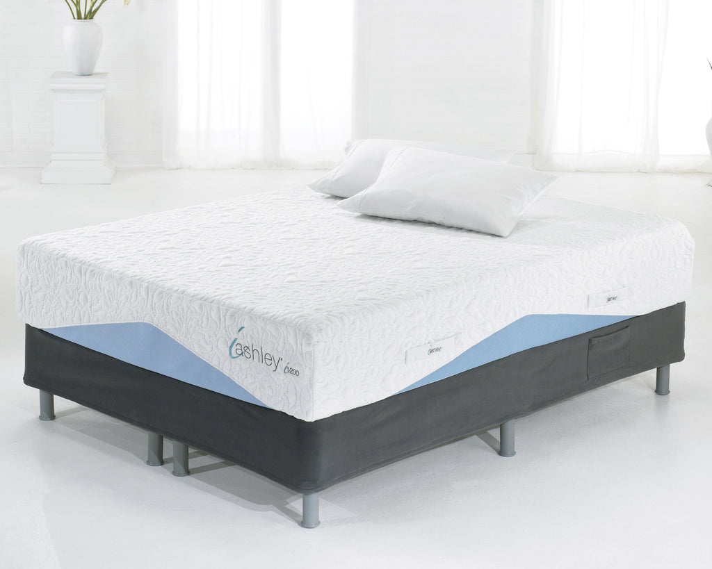 12 Inch Chime Elite M674M8 Black King Foundation with Mattress