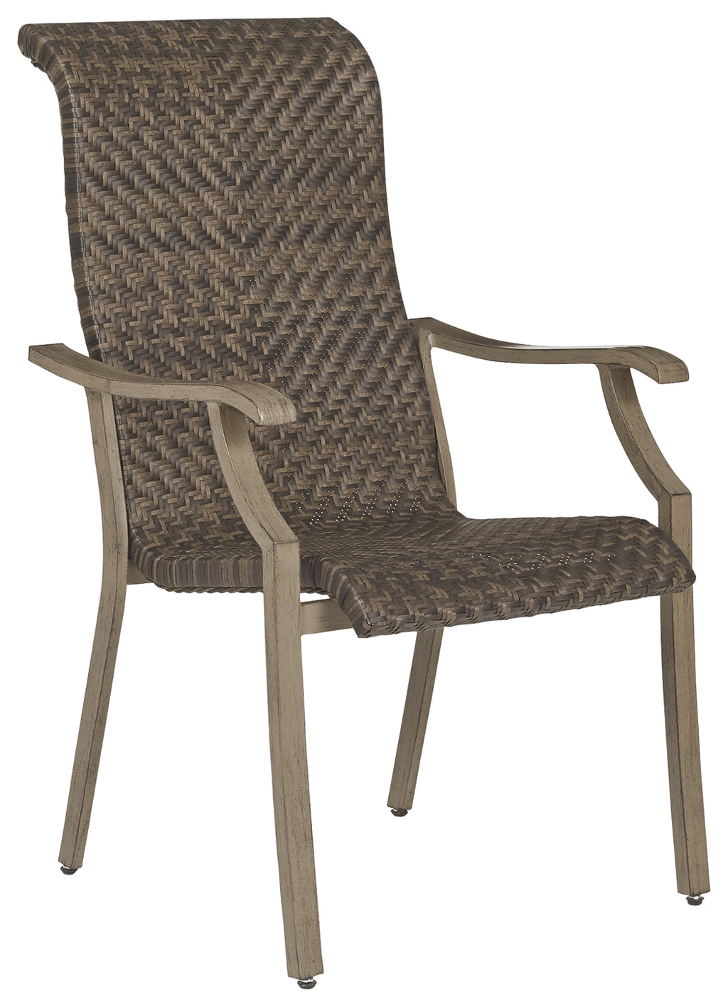 Windon Barn P318-601A Brown Arm Chair 4CN
