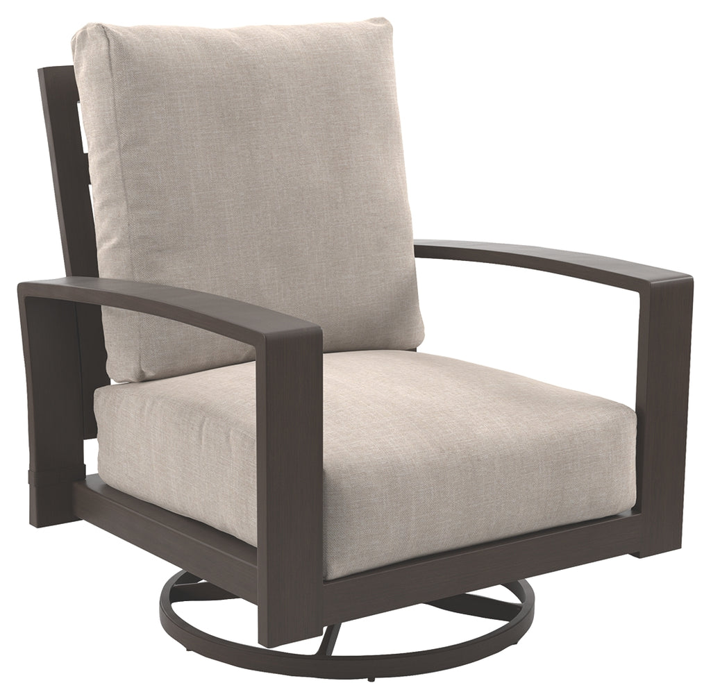 Cordova Reef P645-821 Dark Brown Swivel Lounge Chair 2CN