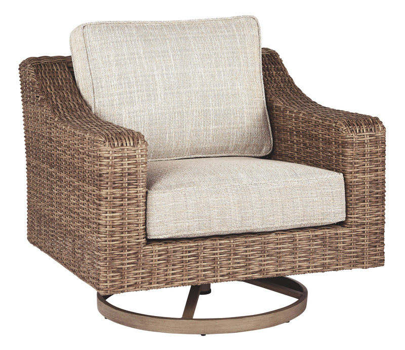 Beachcroft P791-821 Beige Swivel Lounge Chair 1CN