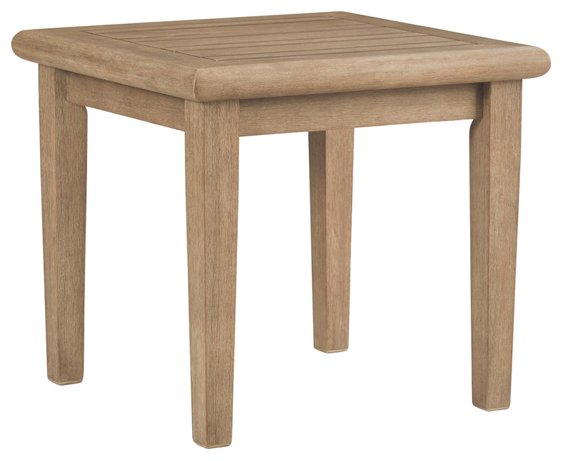 Gerianne P805-702 Grayish Brown Square End Table