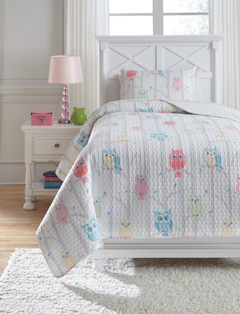 Lucille Q384001T Multi Twin Coverlet Set