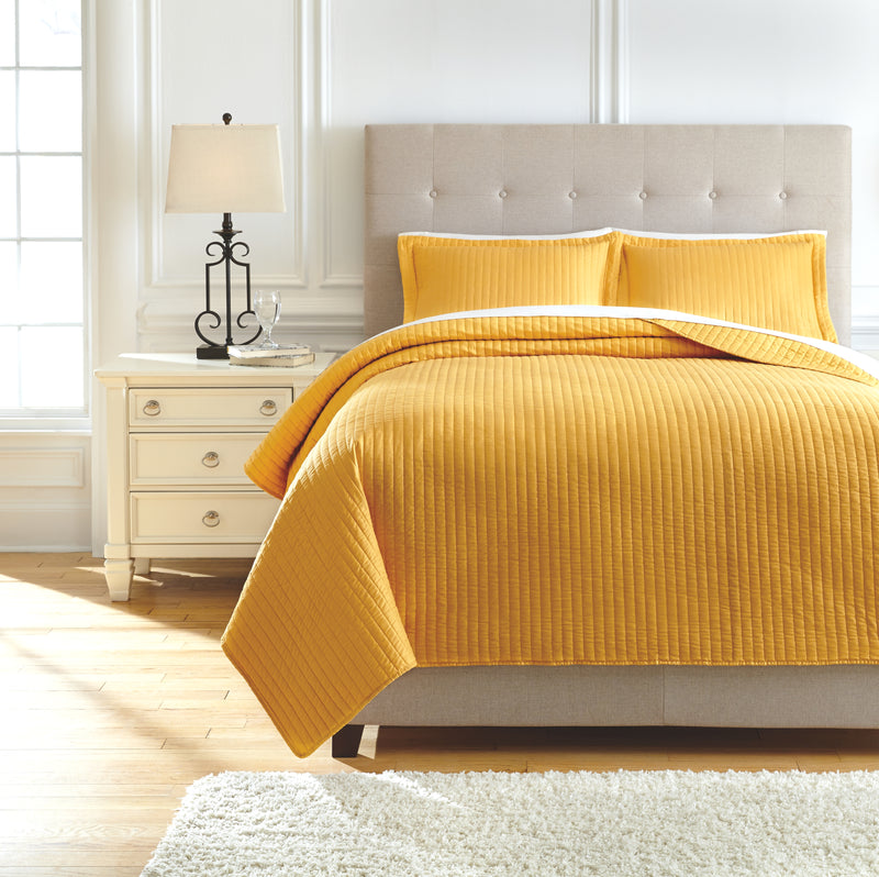 Raleda Q492003Q Ochre Queen Coverlet Set