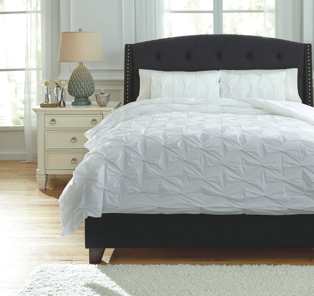 Rimy Q756013K White King Comforter Set