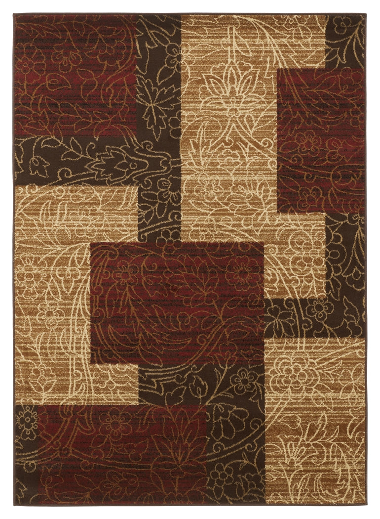 Rosemont R197002 RedBrownGold Medium Rug