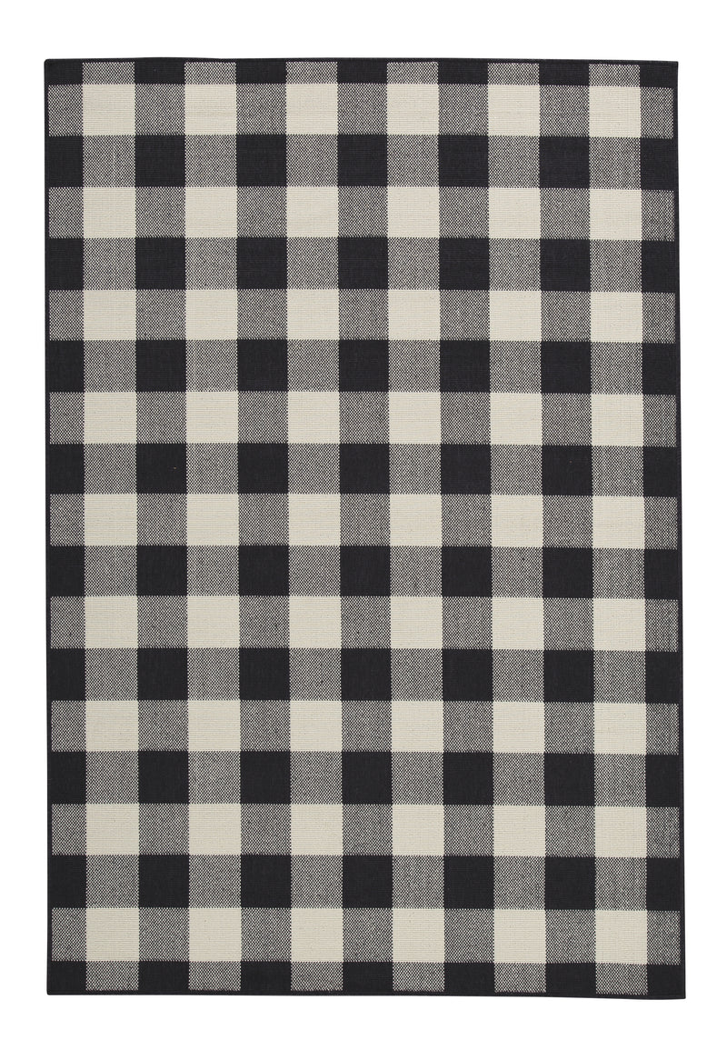 Juji R402252 BlackWhiteGray Medium Rug