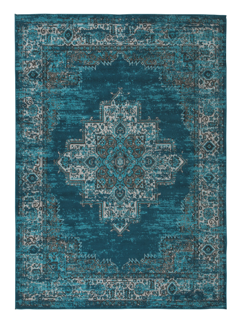 Moore R402591 BlueTeal Large Rug