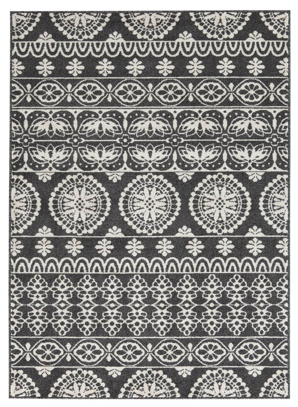 Jicarilla R403142 BlackWhite Medium Rug