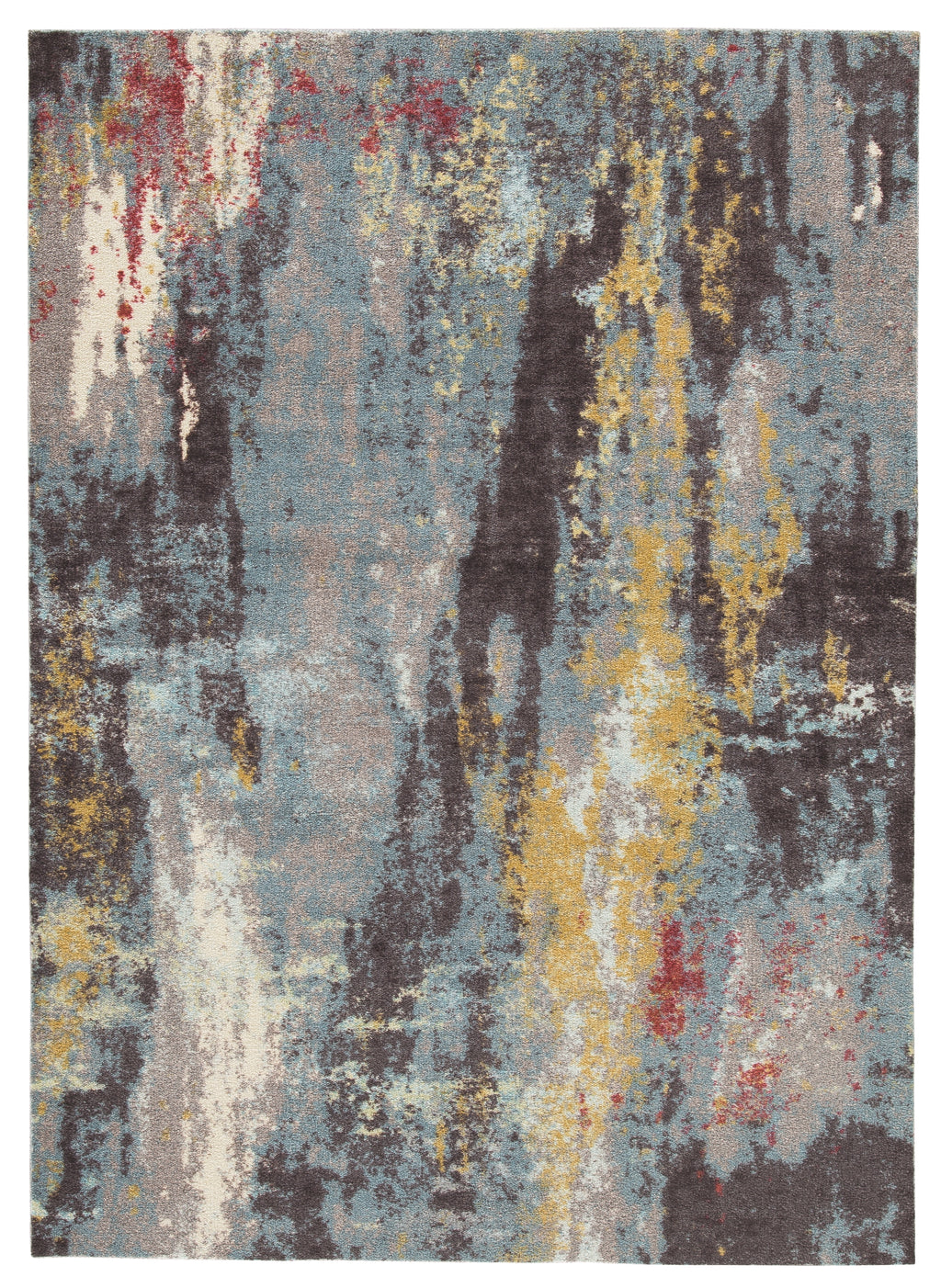 Quent R403212 BlueGrayYellow Medium Rug