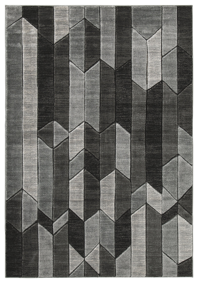 Chayse R403461 BlackGray Large Rug