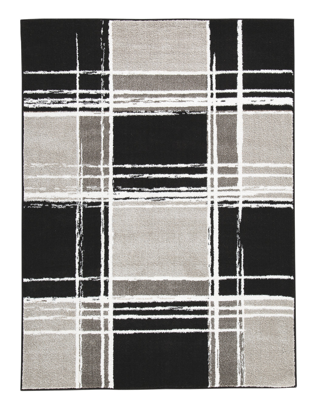 Ramy R403911 BlackWhiteGray Large Rug