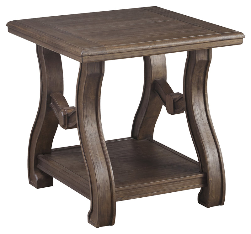 Tanobay T046-2 Gray Square End Table