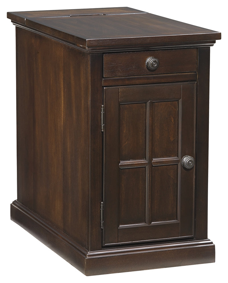 Laflorn T127-668 Dark Brown Chair Side End Table