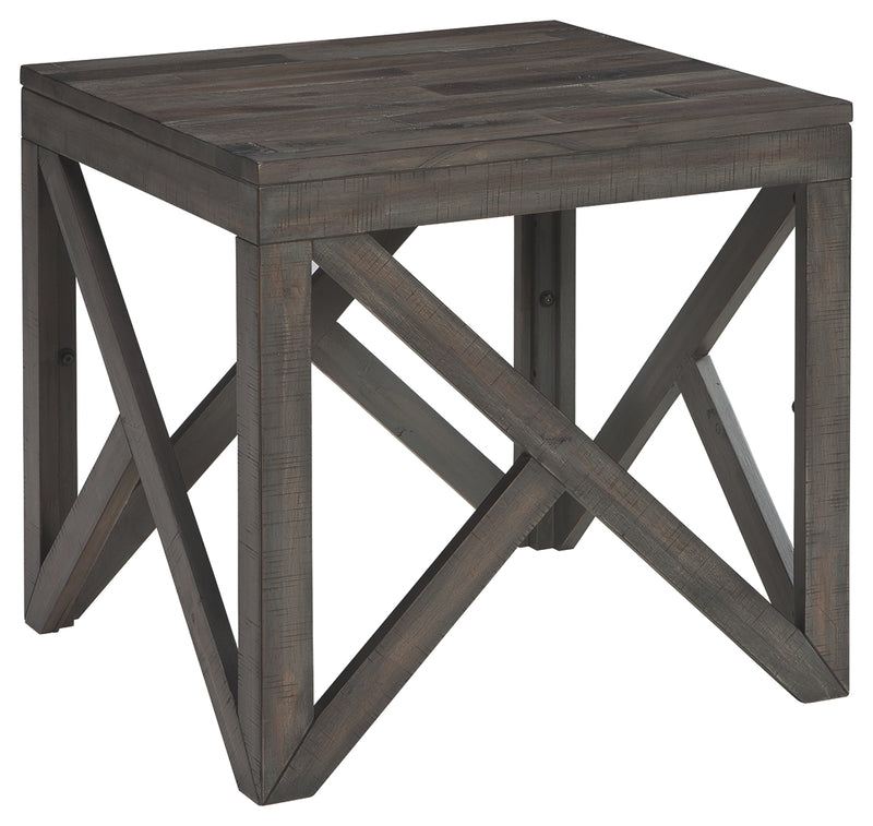 Haroflyn T329-2 Gray Square End Table