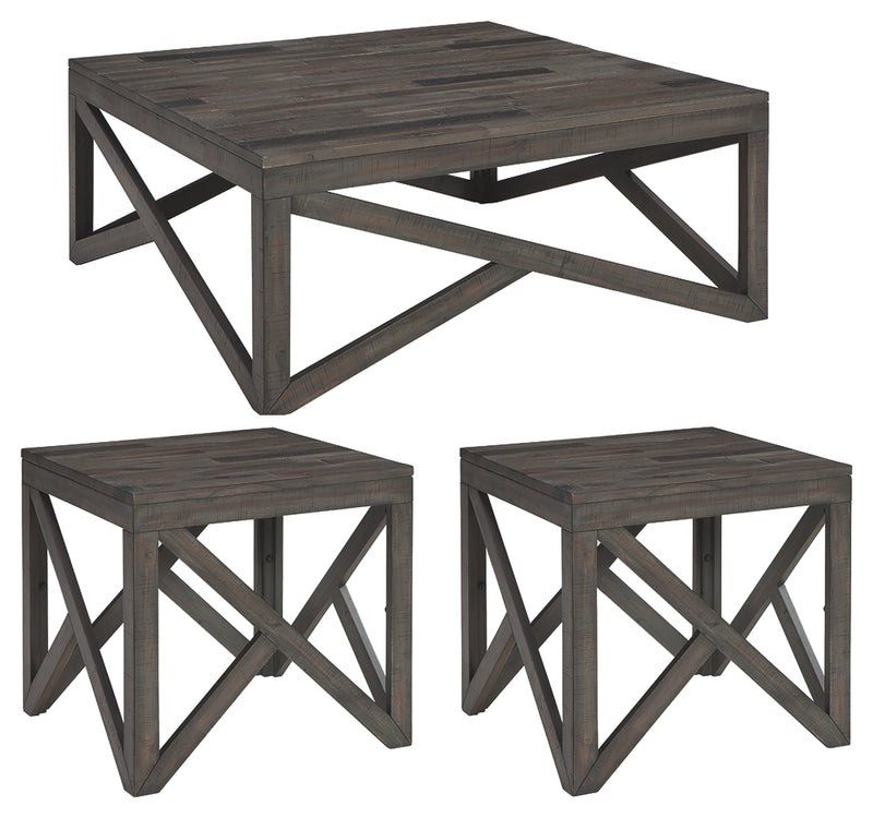 Haroflyn T329 Gray 3-Piece Occasional Table Set