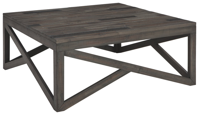 Haroflyn T329-8 Gray Square Cocktail Table