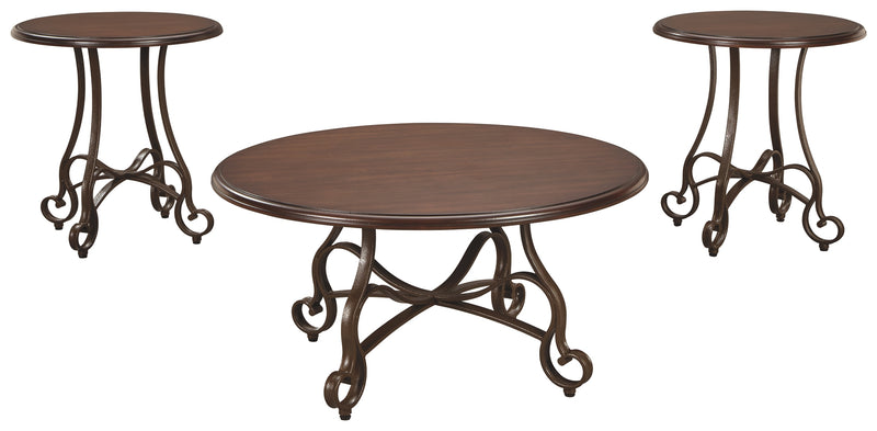 Carshaw T335-13 Brown Occasional Table Set 3CN