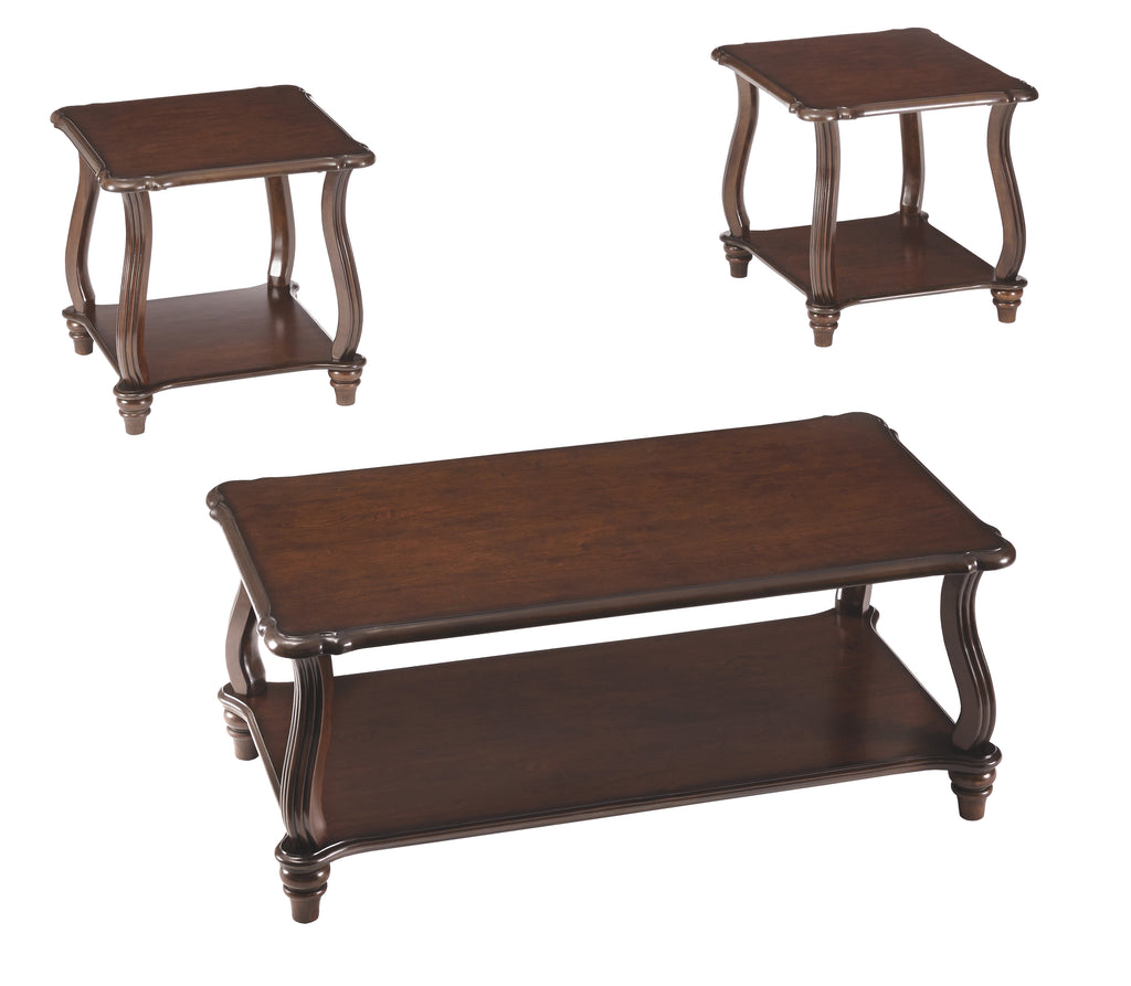 Carshaw T339-13 Dark Brown Occasional Table Set 3CN