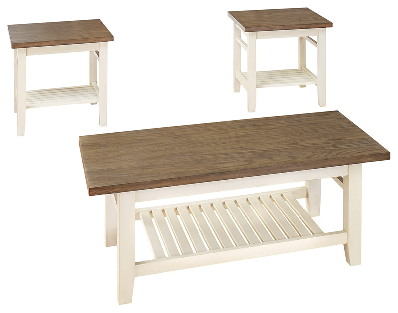 Bardilyn T347-13 Two-tone Occasional Table Set 3CN