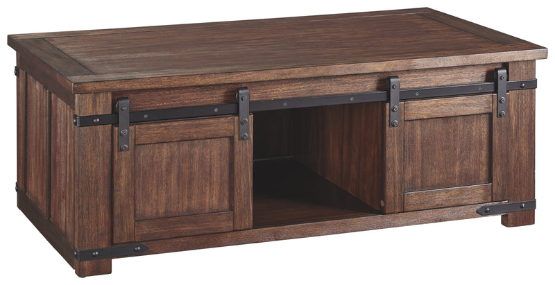 Budmore T372-1 Brown Rectangular Cocktail Table
