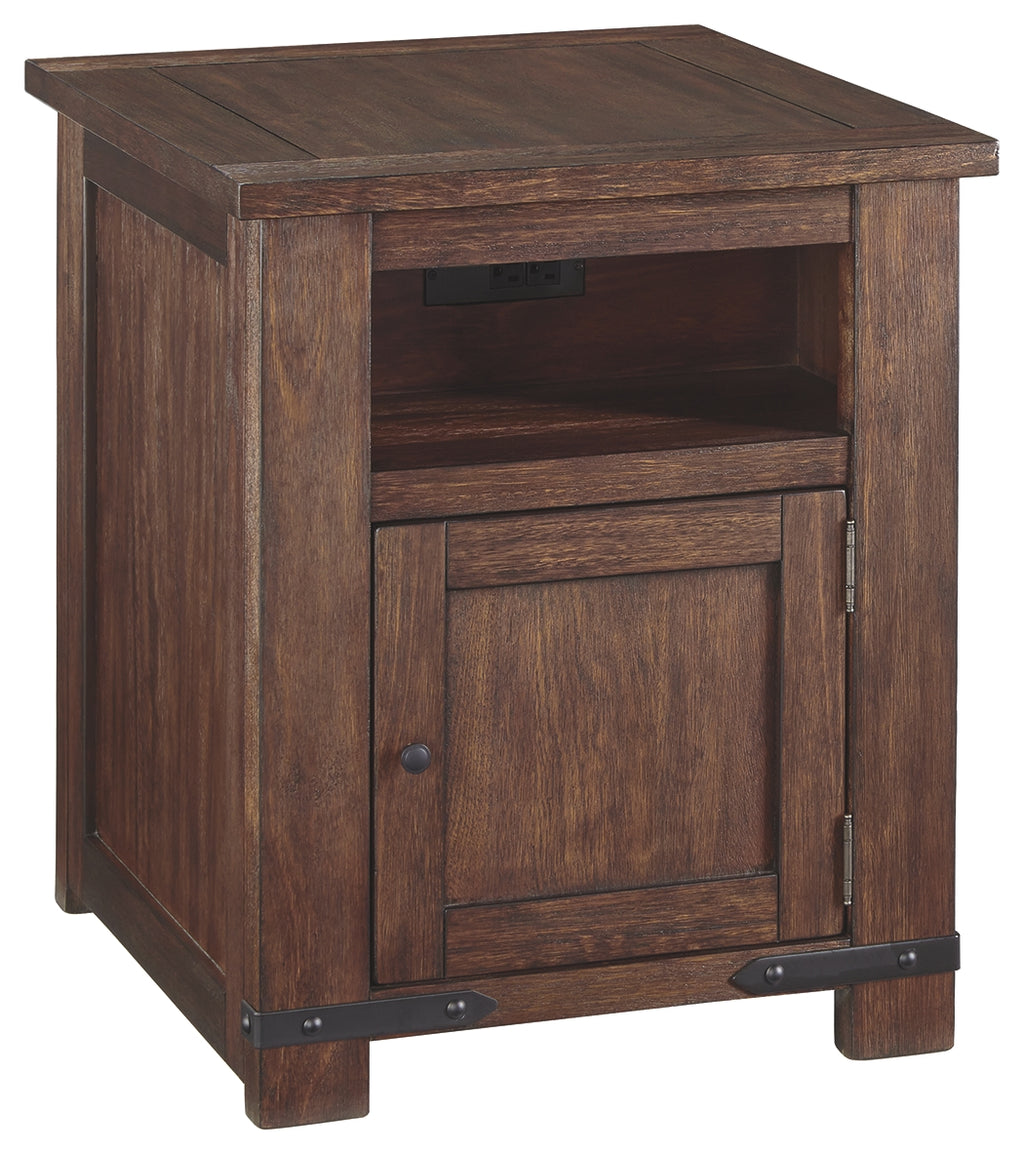 Budmore T372-3 Brown Rectangular End Table