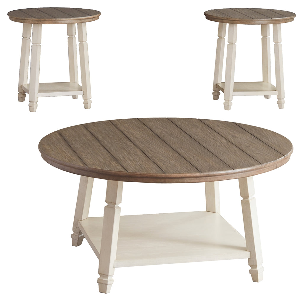 Bolanbrook T377-13 Two-tone Occasional Table Set 3CN