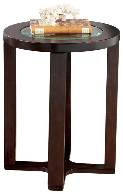Marion T477-6 Dark Brown Round End Table