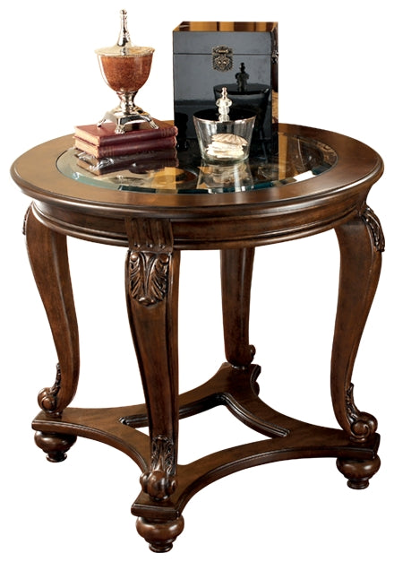 Norcastle T499-6 Dark Brown Round End Table