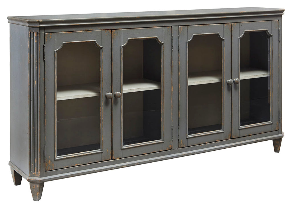 Mirimyn T505-662 Antique Gray Accent Cabinet