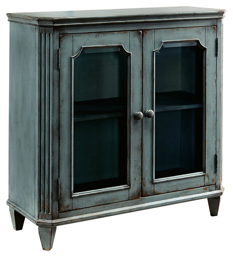 Mirimyn T505-742 Antique Teal Accent Cabinet