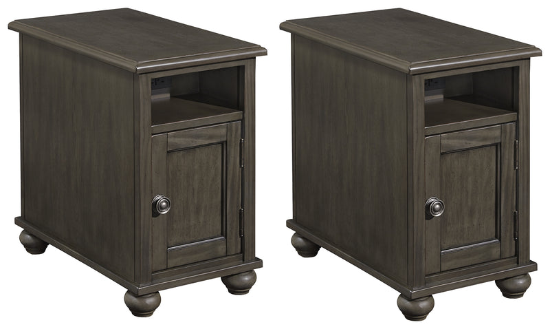 Devensted T534 Dark Gray 2-Piece End Table Set