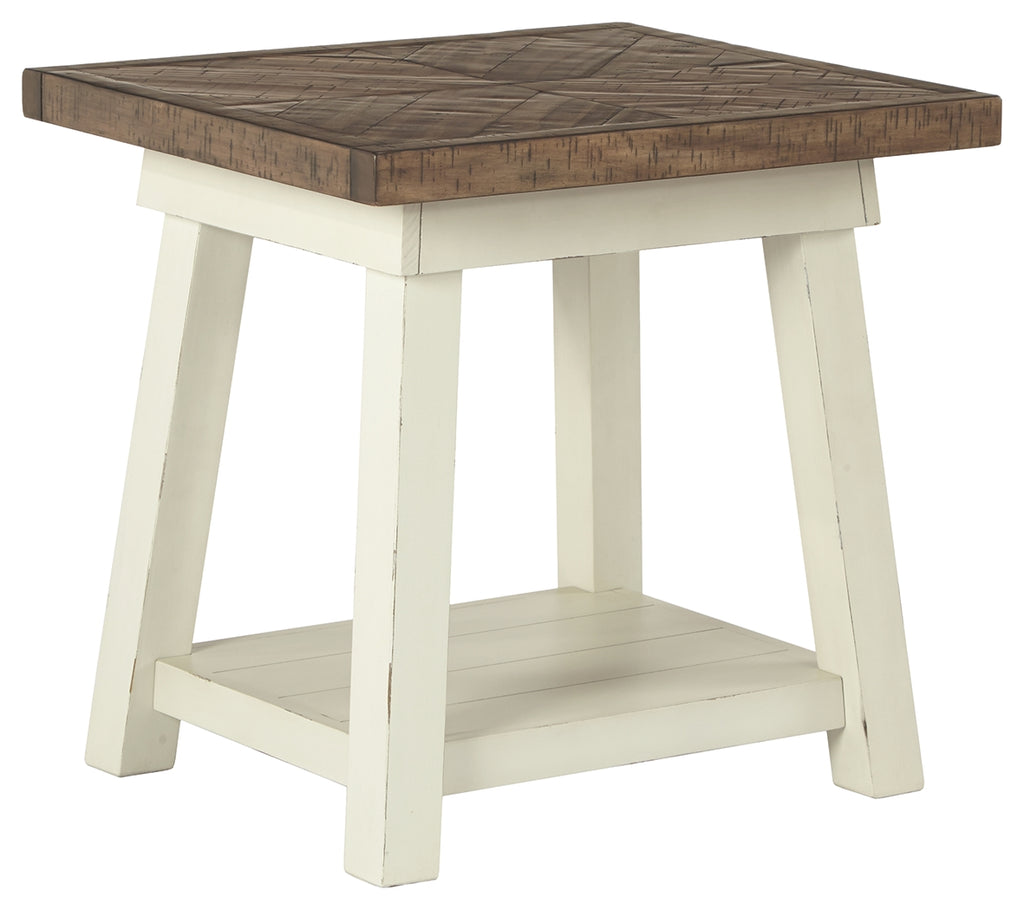 Stownbranner T640-3 Two-tone Rectangular End Table